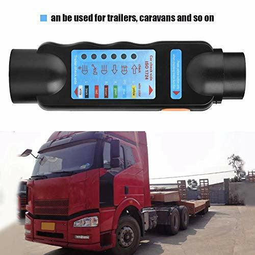 Trailer Socket Tester 12V 7Pin/13Pin Towing Light Wiring Cable Circuit Plug Socket Tester LED Indicator Checker for Trailers 1