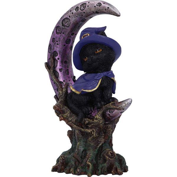 Nemesis Now Grimalkin Witches Familiar Black Cat and Crescent Moon Figurine, 18.5cm U5436T1 1