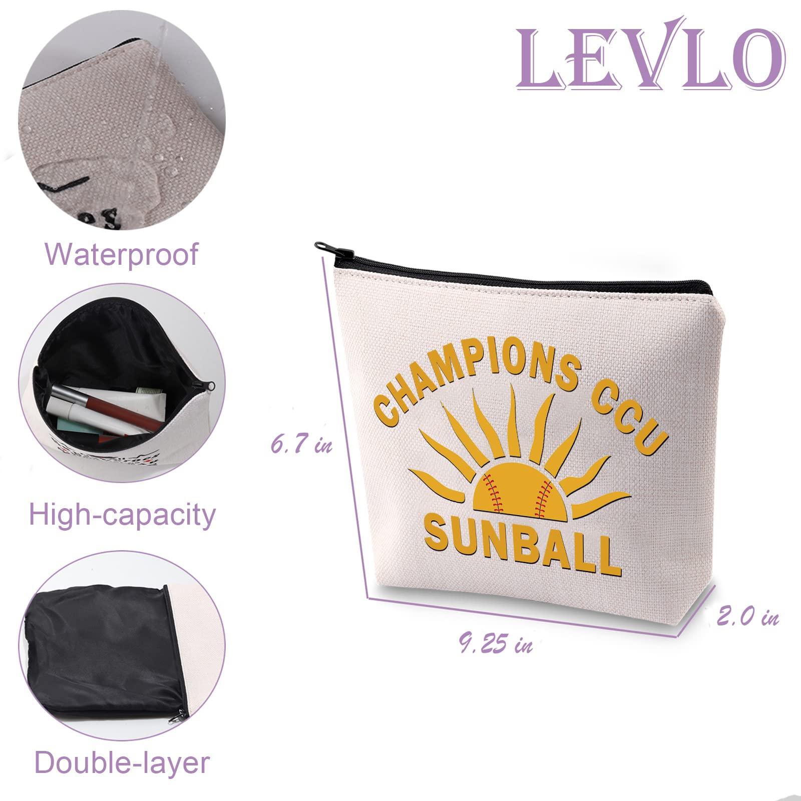 LEVLO Fantasy Novel Series Fans Gift Champions Ccu Sunball Makeup Bag Bookish Travel Waterproof Bruches Zipper Pouch, Ccu Sunball 1