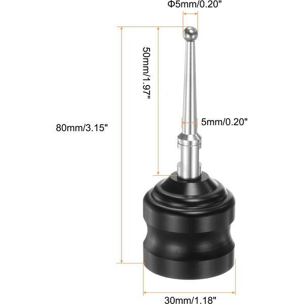 sourcing map Zero Touch Probe Locating L80mm 5mm Tungsten Steel Ball Magnetic Centering Device for EDM Machine 1