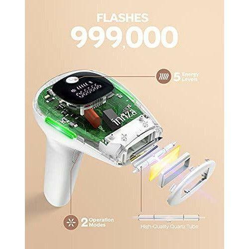 IPL Hair Removal Device Permanent Devices Hair Removal 999,000 Light Pulses Painless Long Lasting for Men and Women, Body, Face, Bikini Zone 1