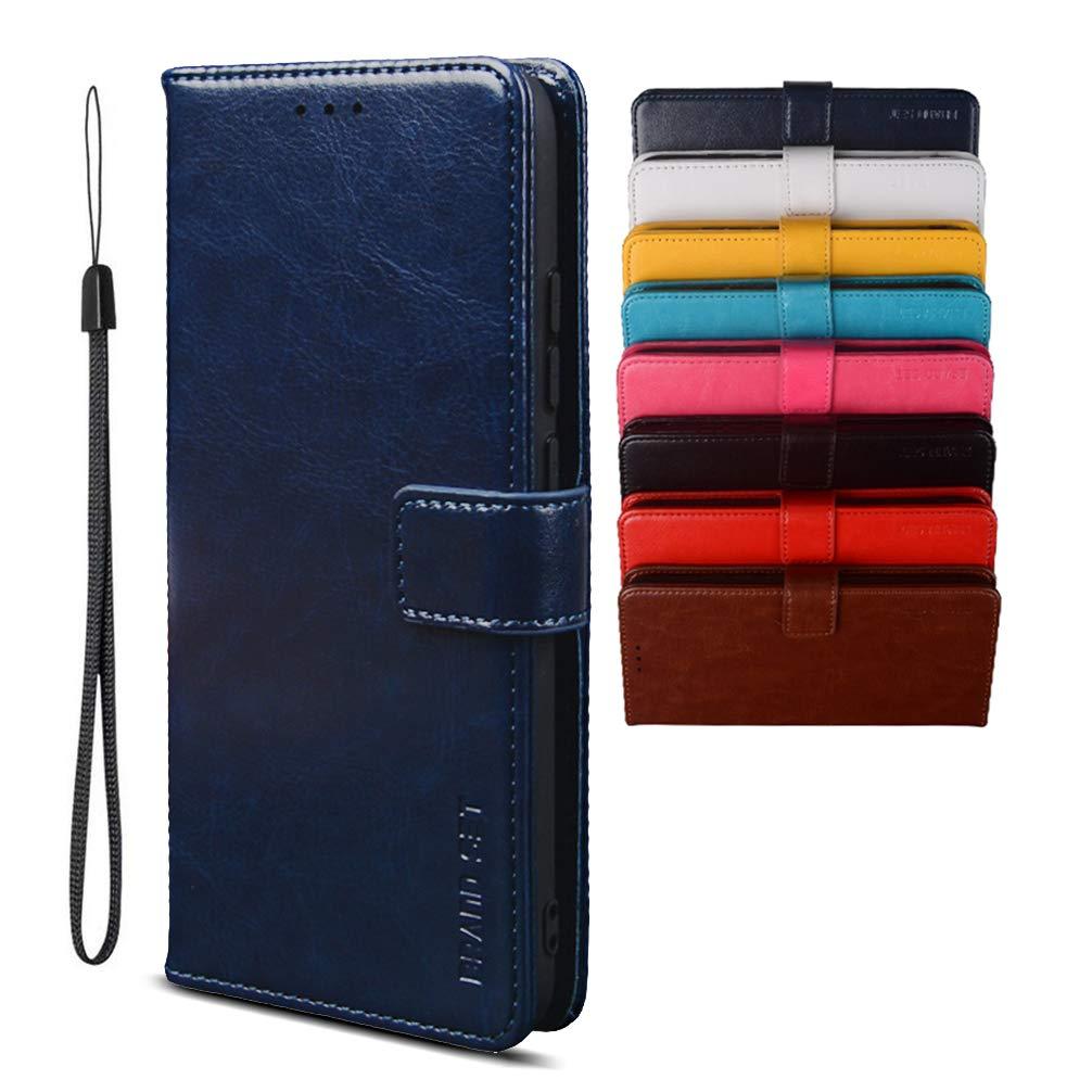 BRAND SET Case for Xiaomi Redmi Note 12 4G Wallet Case, PU Leather with Magnetic Closure Card Holder Stand Cover, Leather Wallet Flip Phone Cover for Xiaomi Redmi Note 12 4G-Dark blue 0