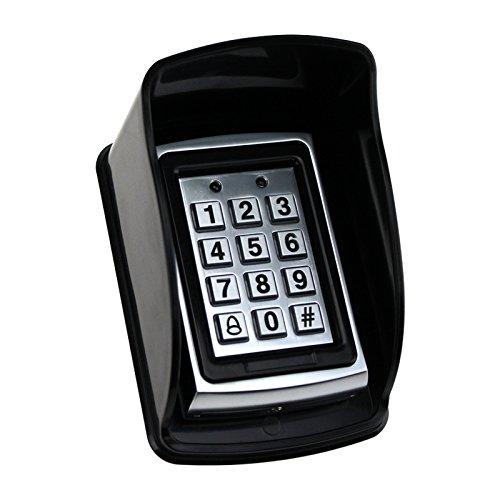 YAVIS RFID Metal Waterproof Access Control Keypad for Door Controller Outdoor and Indoor Support 1000 User+ Waterproof Cover+10pcs Keyfobs 1