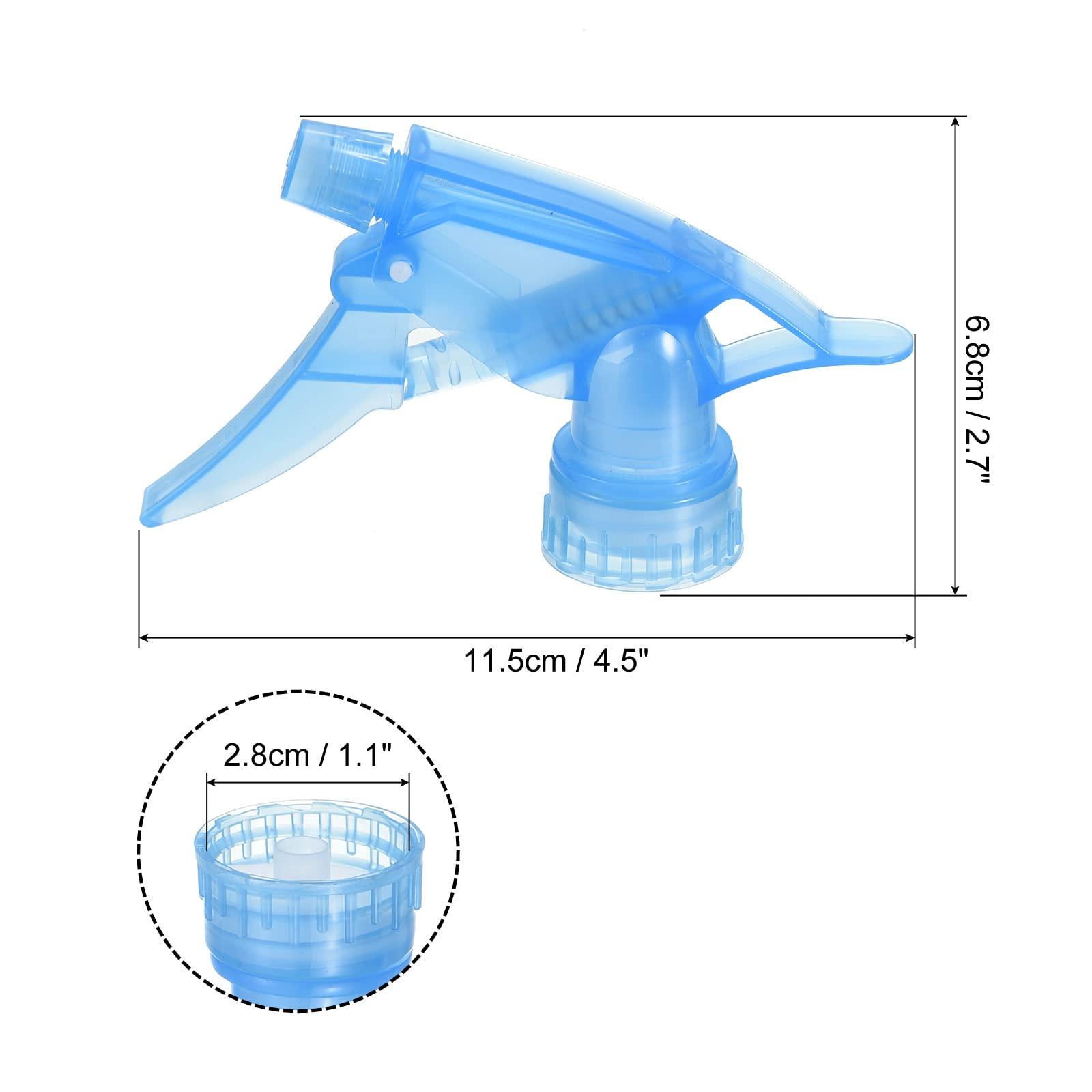 sourcing map Plastic Spray Bottle Nozzles Adjustable Water Sprayer Spraying Bottle Replacement Part Fit 2.5cm Bottles for Cleaning Watering (Blue, Pack of 8) 1