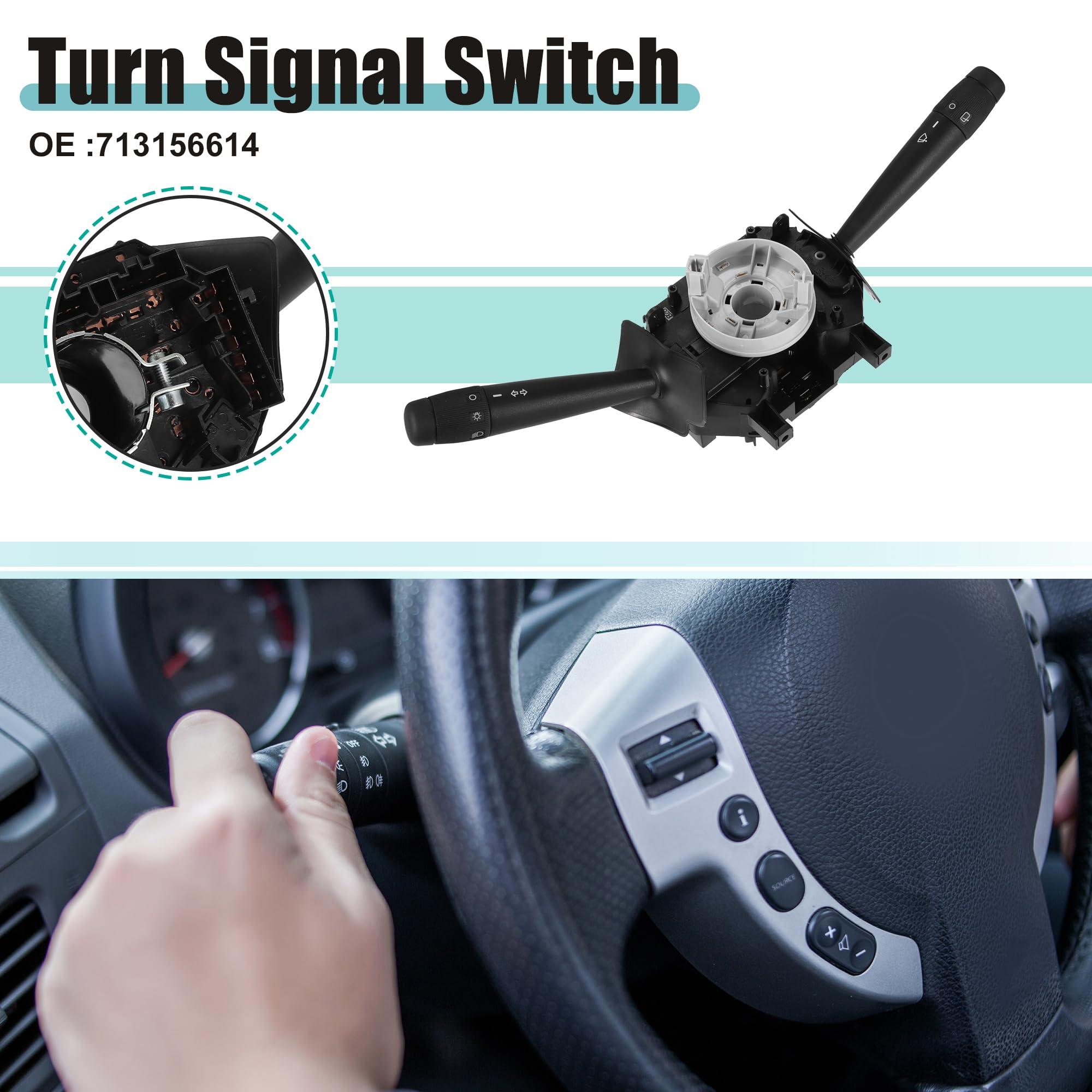 X AUTOHAUX Turn Signal Switch Fit for FIAT PALIO - 1 Pcs Black Gray 1