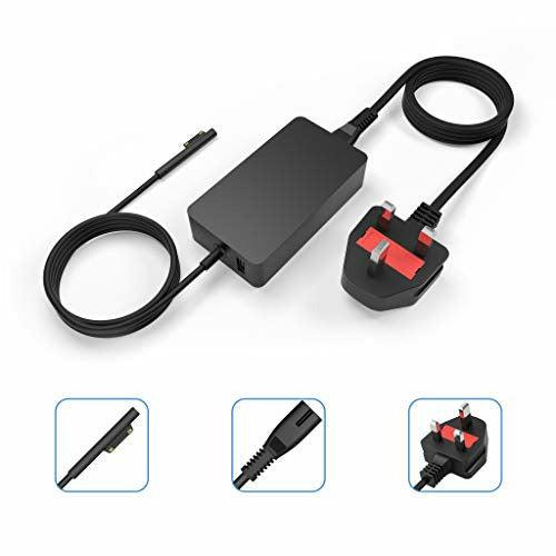 Surface Pro Charger 65W, 15V 4A 65W(Compatible with 44W, 36W) Power Supply Adapter Compatible with Surface Pro 3/4/5/6/7 & Surface Laptop & Surface Go Charger - CE& FCC Certificated 4