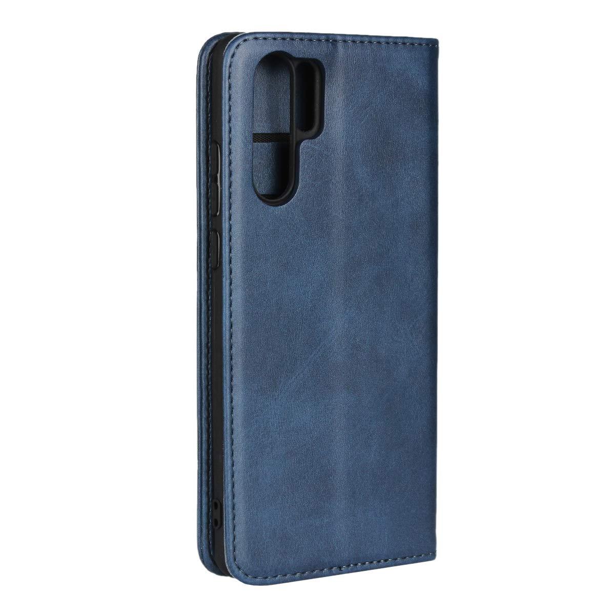 SailorTech Huawei P30 Pro Wallet Case, Premium PU Leather Case Flip Cases Folio Cover with Kickstand Card Slots Holder Strong Magnetic Closure Phone Case - Navy Blue 3