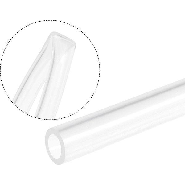 sourcing map Clear Silicone Tubing, 7mm ID 11mm OD 8ft, Flexible Silicone Tube for Air Water Pipe Pump Transfer 3