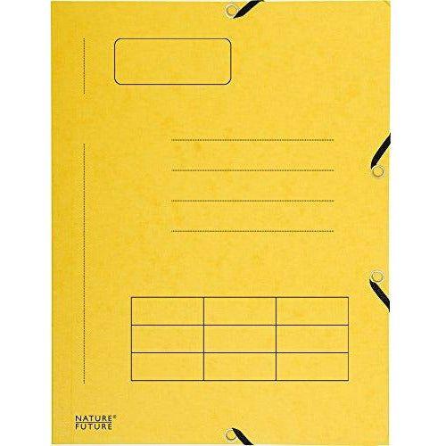 Exacompta Pre-Printed Elasticated 3 Flap Folders, A4, 355 g - Assorted Colours, Pack of 10 1
