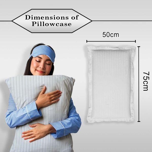 Kyniog - White Pillow Cases 4 Pack Cotton 100% - Envelope Closure - 300 Thread Count 50 x 75 cm (2 Ox & 2 HW) - Super Soft Cozy and Breathable Standard Size Pillowcases 1