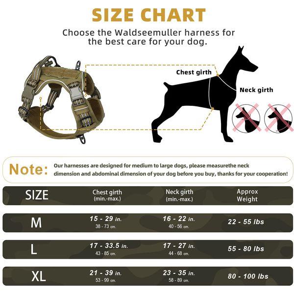 Tactical Dog Harness Anti Pull Dog Harness Adjustable Breathable MOLLE Dog Vest Harness for Medium Large Dog Reflective Military Working Dog Service Dog Harness for Outdoor Training and Walking 3