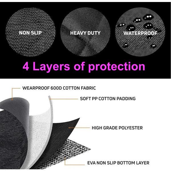 JINXE Car Boot Liner Protector for Dogs with Bumper Flap - Heavy Duty Waterproof Anti-Slip Car Boot Cover 2