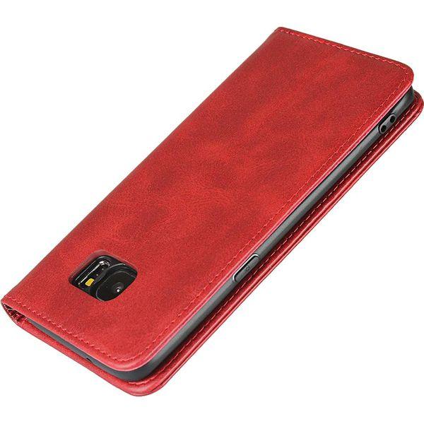SailorTech Samsung Galaxy S7 Edge Wallet case, Premium PU Leather Folio Flip Cases Cover with Kickstand Card Slots Holder Wine Red 4