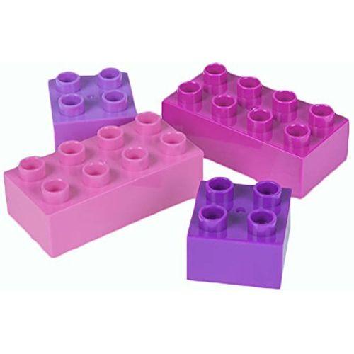 Strictly Briks Toy Large Building Blocks For Kids and Toddlers, Big Bricks Set For Ages 3 and Up, 100% Compatible with All Major Brands, Pink, Magenta, Lavender and Purple, 108 Pieces 2
