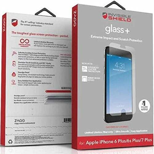 ZAGG InvisibleShield Glass+ Screen Protector - High-definition Tempered Glass - Made for Apple iPhone 8 Plus, iPhone 7 Plus, iPhone 6s Plus, iPhone 6 Plus - Impact & Scratch Protection 2