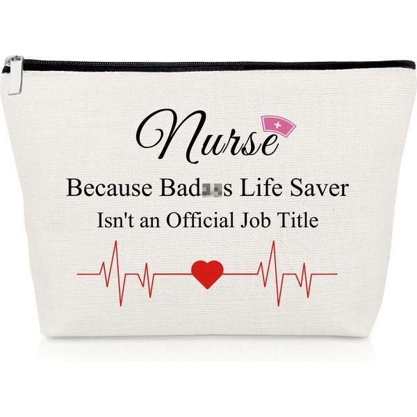 Nurse Appreciation Makeup Bag Gifts Retirement Gifts for Nurse Friend Nurse Gifts for Nursing Student Sister Nurses Week Gifts Cosmetic Pouch Nurse Practitioner Gift Christmas Birthday Gift for Nurse
