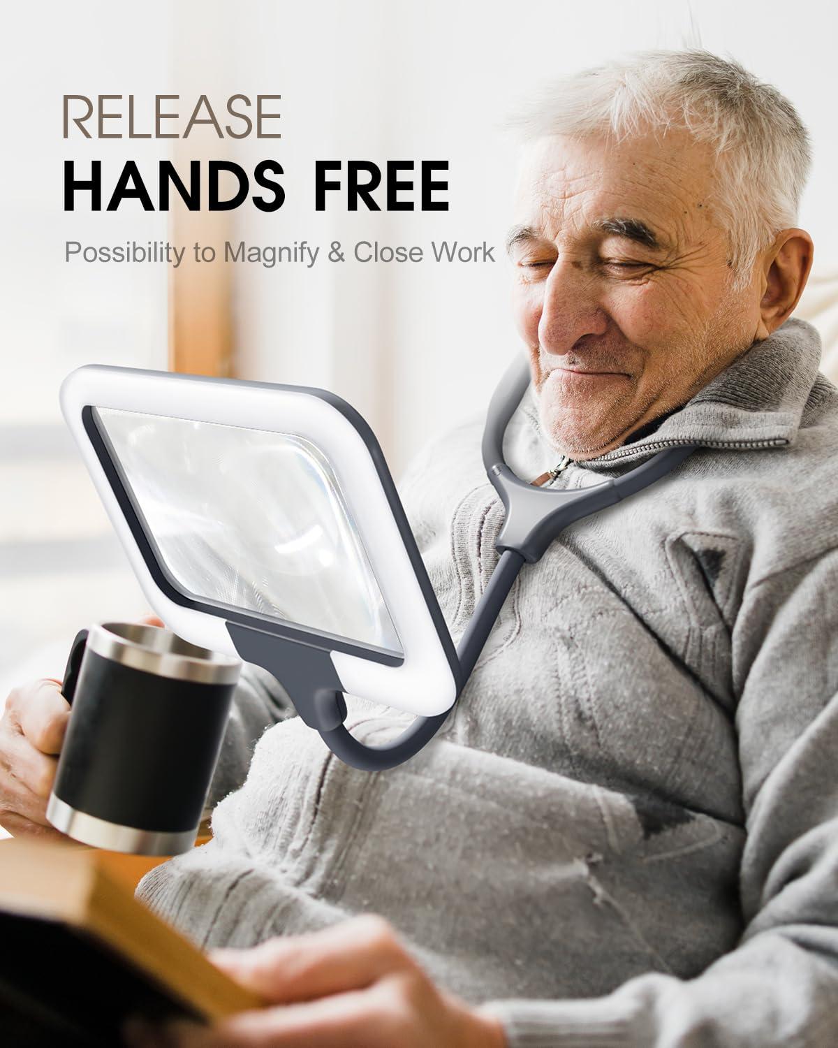 magnifying glass hands free with light 1