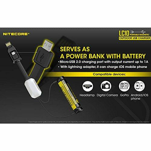 Nitecore LC10 Magnetic Charger for Adults, Black 4