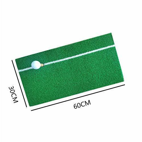 MAZEL Portable Golf Hitting Mat - Mini Residential Practice Mat with Rubber Tee Holder & Ball, Great Golf Training Aid for Indoor Outdoor & Backyard 1
