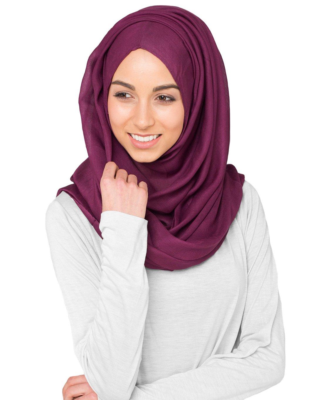 InEssence© Red Bud Viscose Woven Scarf Women Girls Wrap Large Size Hijab