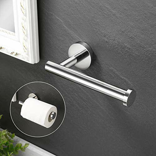 KES Chrome Toilet Roll Holder Stainless Steel Toilet Paper Holder Tissue Dispenser for Bathroom and Kitchen Contemporary Style Wall Mounted Polished Steel, A2175S12 1