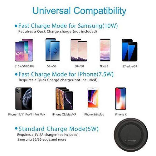 Wireless Charger Magic 15W Max Qi Fast Wireless Charging Station Universal Wireless Charging Station Pad Compatible for Smart Phones and Other QI Devices（Yellow） 1
