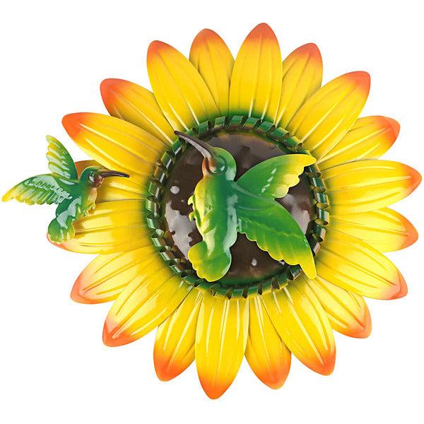 John's Studio Flower Wall Decor Outdoor Metal Sunflower Hanging Art Garden Floral Theme Decorations for Home, Pool and Patio - Yellow 0