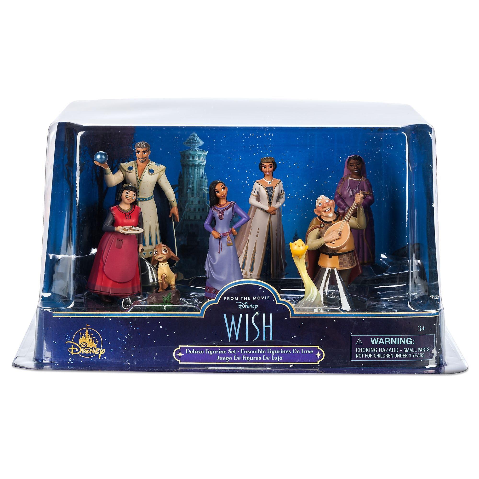 Disney Store Official Wish Deluxe Figurine Playset, 8 Pc., Includes Asha, Star, Valentino, Sakina Sculpted Figures and More, Suitable for Ages 3+ 3