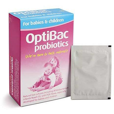 OptiBac for Babies & Children | Daily 3 Billion Friendly Bacteria Flavourless Natural Supplement | Lactobacillus Acidophilus & Bifidobacterium Infantis | One Month Supply | 30 Sachets 0