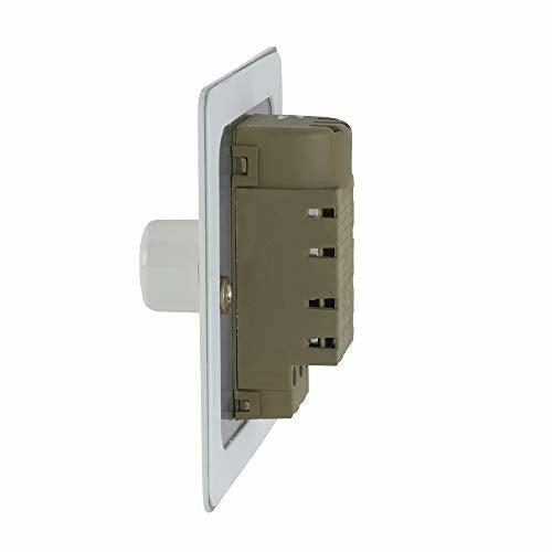 Schneider Electric GU6212CPW Ultimate Flat Plate, Dimmer Switch, 400W/VA, 1 Gang, 2 Way, Main & LV, White - Pack of 1 1