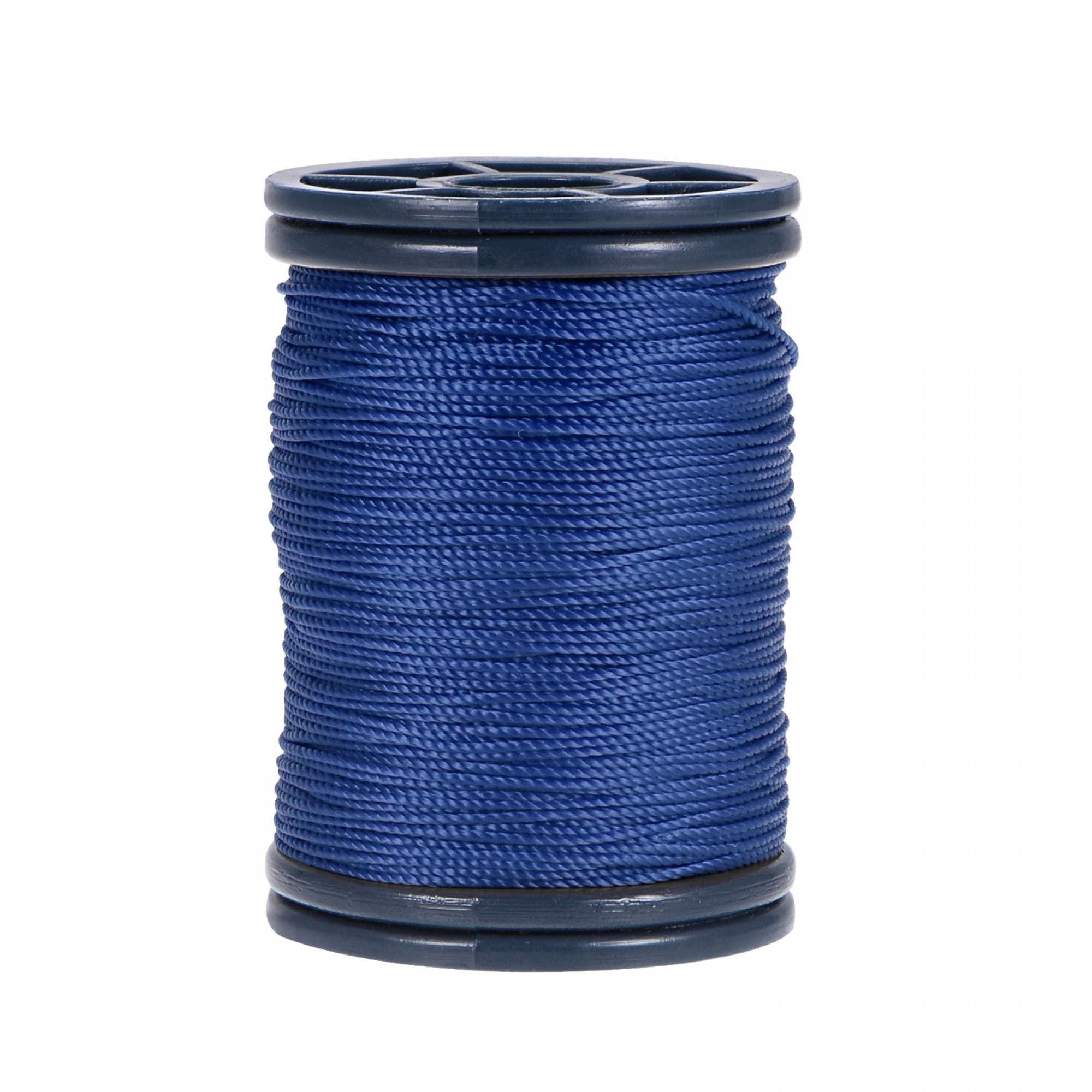 sourcing map 0.6mm Polyester Sewing Thread 82 Yards Extra Strong Upholstery Thread Lightly Wax String for Manual and Machine Sews Denim Blue