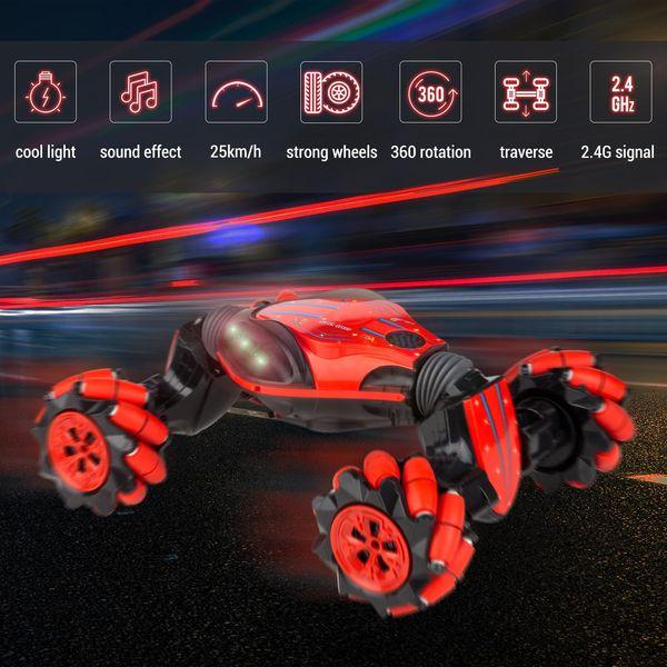 CANOPUS Remote Control Car, Big RC Stunt Car 1:12 Scale, with Extra Replacement Battery, 4WD Double Sided Driving, Rotating Twisting Climbing, 360° Flips, Amazing Toy for Kids 1