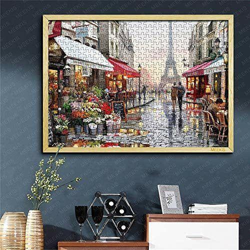 CCBRA Mini 1000 Pcs Jigsaw puzzle toys for adults and children Paris street flower shop Unique gifts for couples and friends Paper puzzle 3