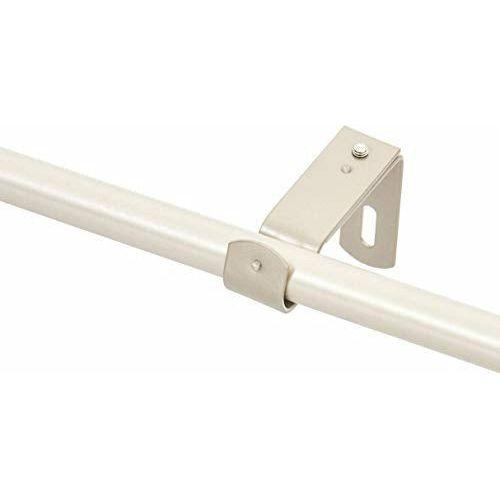 Basics 1.6 cm Curtain Rod with Round Finials, 71 to 122 cm, Nickel 4
