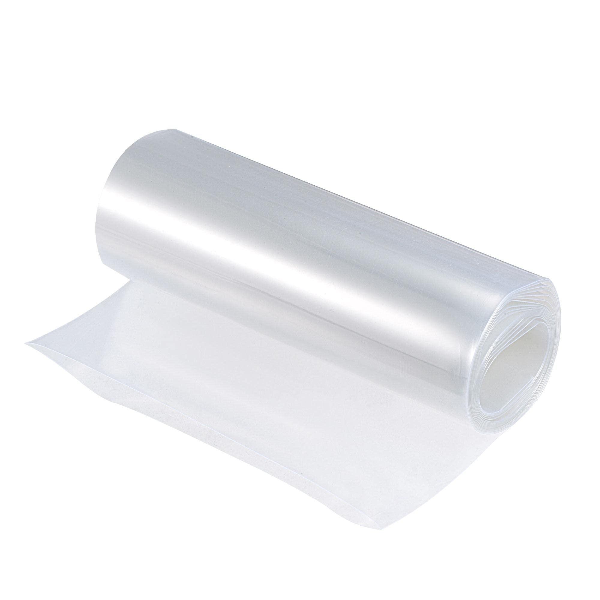 sourcing map Battery Wrap PVC Heat Shrink Tubing 127mm Dia 200mm Flat 10 Feet Clear Good Insulation for Battery Pack