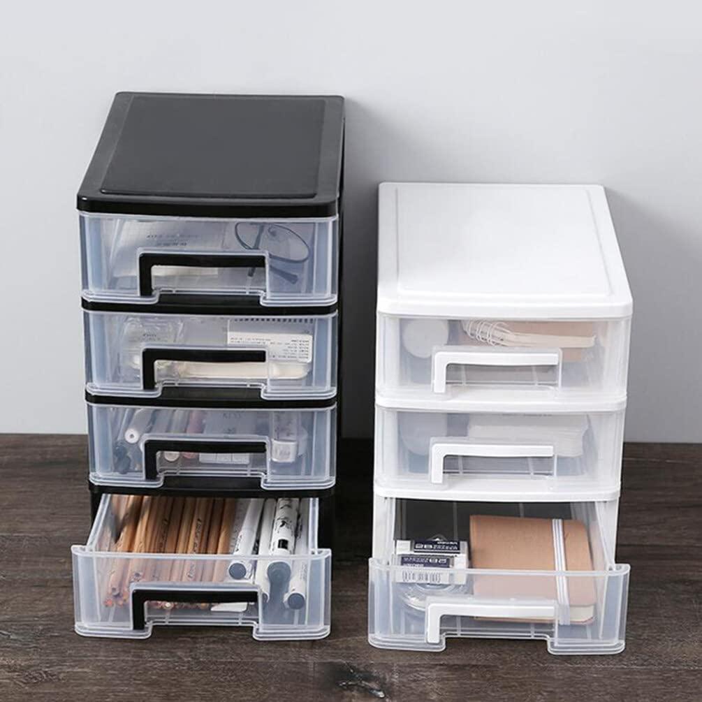 Drawer Cosmetics Organizer 2 Drawers Storage Unit Plastic Storage Drawers, Desktop Drawer Organiser Storage Tower Unit for Home, School, Office, Bedroom & Living Room 7