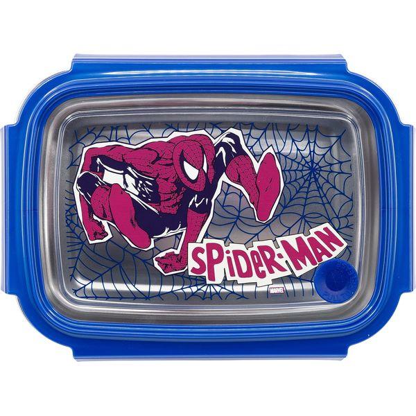 Stor 61367 Rectangular Sandwich Box Large Stainless Steel 1020 ml Spiderman Full Web, one Size 1