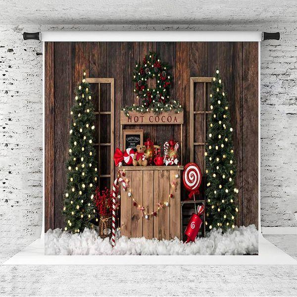 Kate Christmas Backdrops XMAS Background Christmas Trees Photo Studios Photo Booth Microfiber for Family Christmas Decoration Photography Props 3x2m 10x6.5ft 0