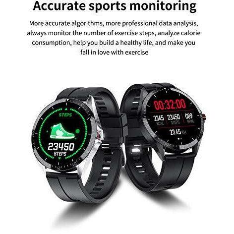 PHIPUDS SmartWatch Men Women,Full Touch Screen Activity Tracker Heart Rate Monitor Blood Pressure IP67 Waterproof Fitness Smartwatch for Android iOS Phones 1