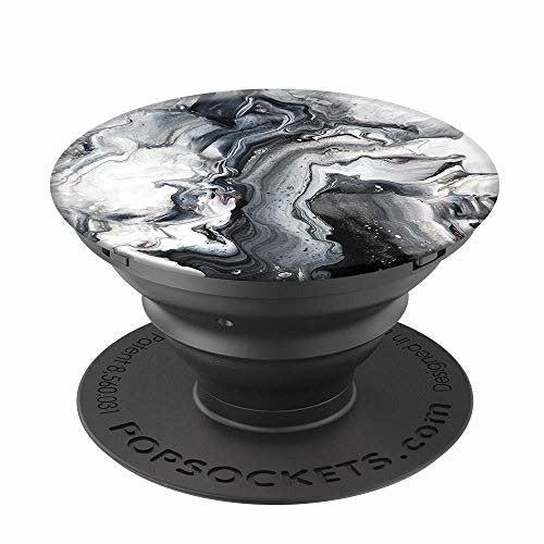 PopSockets PopGrip - [Not Swappable] Expanding Stand and Grip for Smartphones and Tablets - Ghost Marble 0