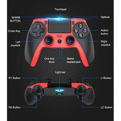 Kydlan Wireless Game Controller with Motion Sensors Dual Vibration 2