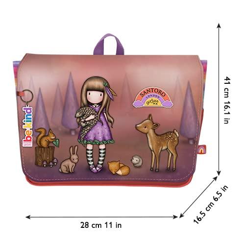 SANTORO Gorjuss - Satchel Rucksack - Be Kind To All Creatures - Back to School Supplies for Girls, Kids | Cute Gifts for Girls 2