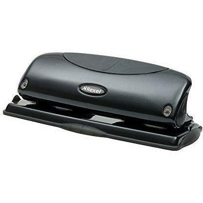 Rexel Precision P425 4 Hole Punch Black 25 Sheet Capacity and Paper Alignment Indicator 1