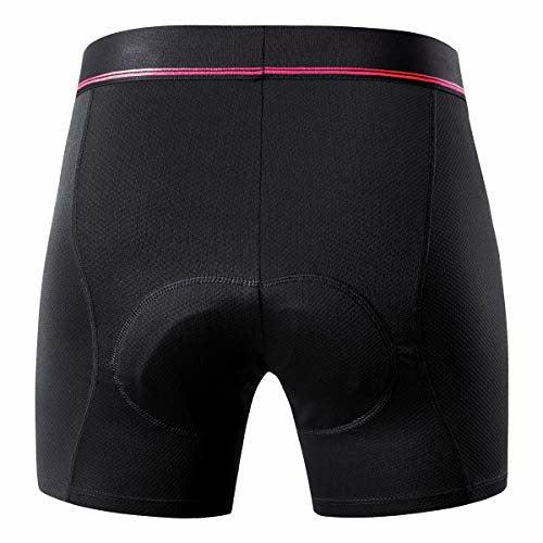 XGC Women's Cycling Underwear Shorts Bike Undershorts With High Density High Elasticity And Highly Breathable 4D Gel Padded (S, Black) 4