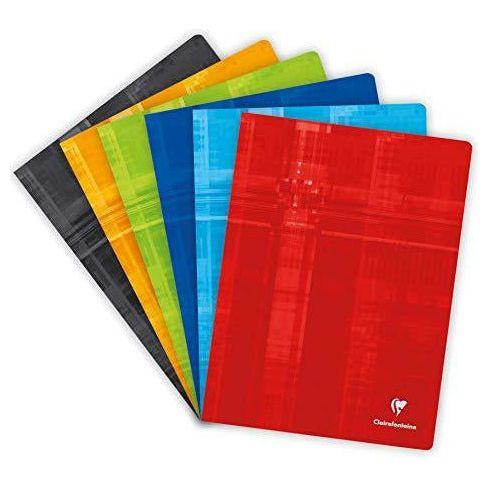 Clairefontaine Staplebound Notebooks, A4+, Squared, 90g, 60 Sheets - Assorted Colours 1 unit 0