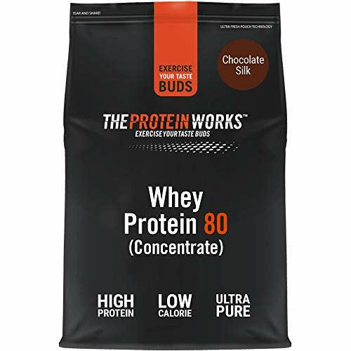 THE PROTEIN WORKS Whey Protein 80 (Concentrate) Powder | 82% Protein | Low Sugar, High Protein Shake | Chocolate Silk | 2 Kg 0