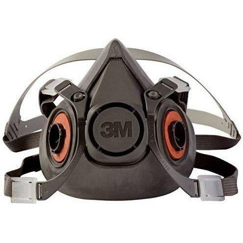 3M 6300 Half Facepiece Respirator - Facepiece Only - Large Size, Requires Filters or Cartridges 0