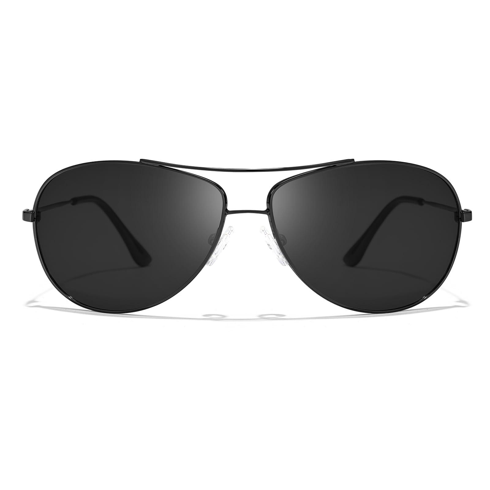 SODQW Polarised Sunglasses Men with UV400 Protection Retro Pilot-Style Aluminum Metal Frame Shades Ultra Light D-Fashion and Stylish Glare Blocking