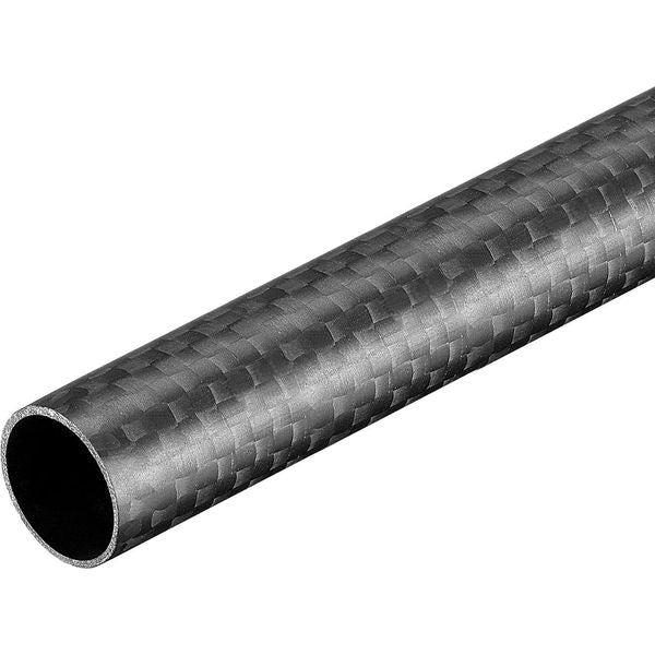 sourcing map Carbon Fiber Tube 14x12x500mm for RC Airplane Quadcopter Black Tube 3K Roll Wrapped Matt Surface 0