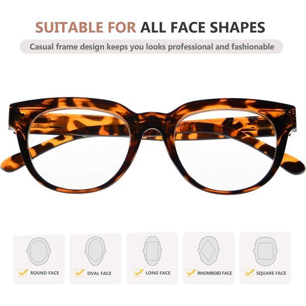 Eyekepper Oversize Reading Glasses Women Stylish Readers - Tortoise +3.00 3